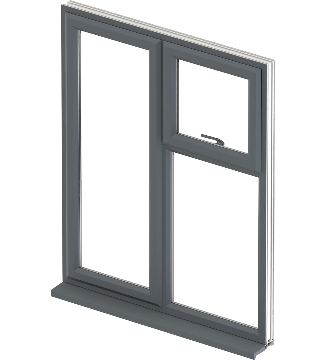 casement window grey