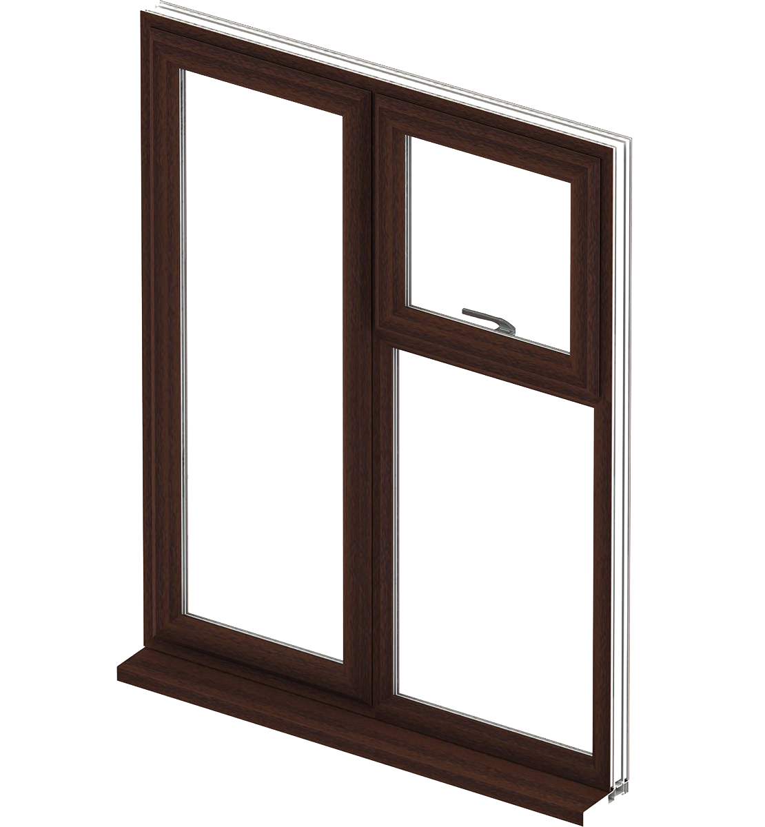 casement window mahogany